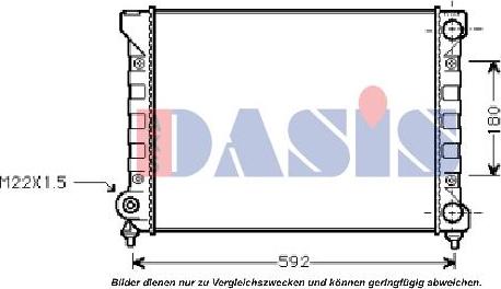 AKS Dasis 040041N - Radiatore, Raffreddamento motore autozon.pro