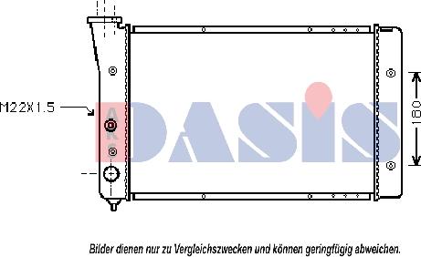 AKS Dasis 041820N - Radiatore, Raffreddamento motore autozon.pro