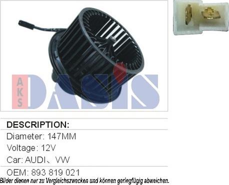 AKS Dasis 048006N - Ventilatore abitacolo autozon.pro