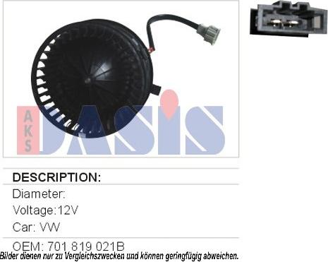 AKS Dasis 048015N - Ventilatore abitacolo autozon.pro