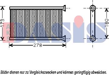 AKS Dasis 059012N - Scambiatore calore, Riscaldamento abitacolo autozon.pro