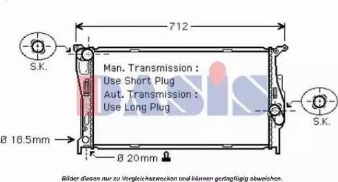 AKS Dasis 050039N - Radiatore, Raffreddamento motore autozon.pro