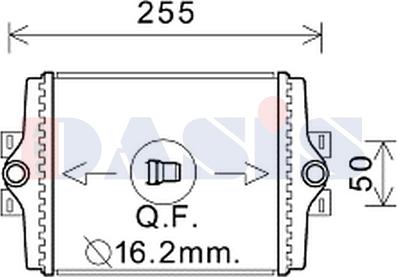 AKS Dasis 050071N - Radiatore, Raffreddamento motore autozon.pro