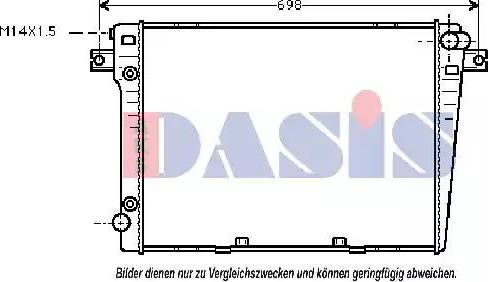 AKS Dasis 050830N - Radiatore, Raffreddamento motore autozon.pro