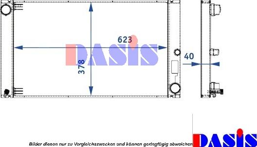 AKS Dasis 051004N - Radiatore, Raffreddamento motore autozon.pro