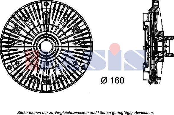 AKS Dasis 058013N - Giunto di collegamento, Ventilatore radiatore autozon.pro