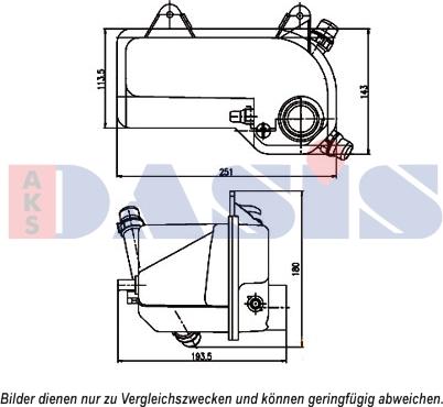 AKS Dasis 053015N - Serbatoio compensazione, Refrigerante autozon.pro