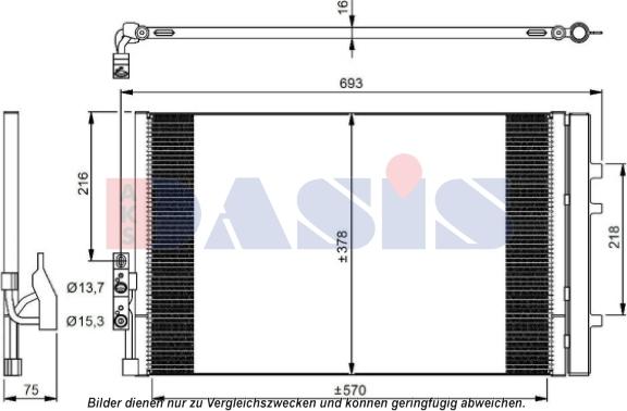 AKS Dasis 052026N - Condensatore, Climatizzatore autozon.pro