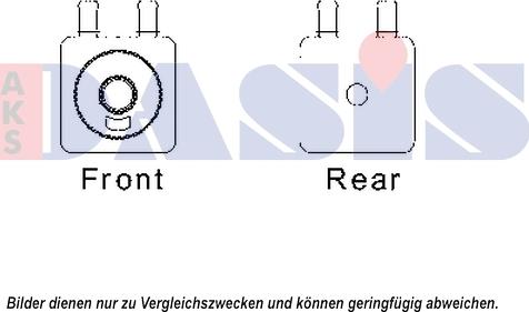 AKS Dasis 066003N - Radiatore olio, Olio motore autozon.pro