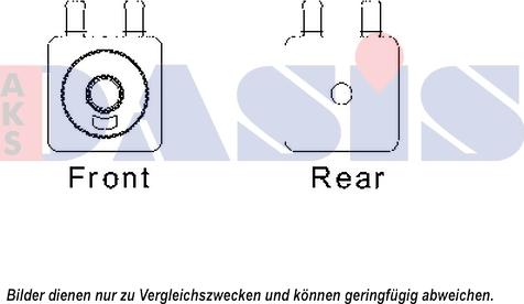 AKS Dasis 066002N - Radiatore olio, Olio motore autozon.pro
