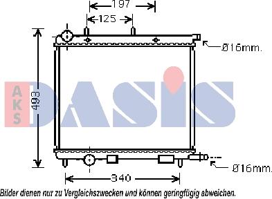 AKS Dasis 060056N - Radiatore, Raffreddamento motore autozon.pro