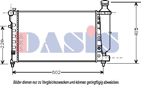 AKS Dasis 060035N - Radiatore, Raffreddamento motore autozon.pro