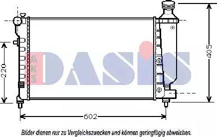 AKS Dasis 060036N - Radiatore, Raffreddamento motore autozon.pro