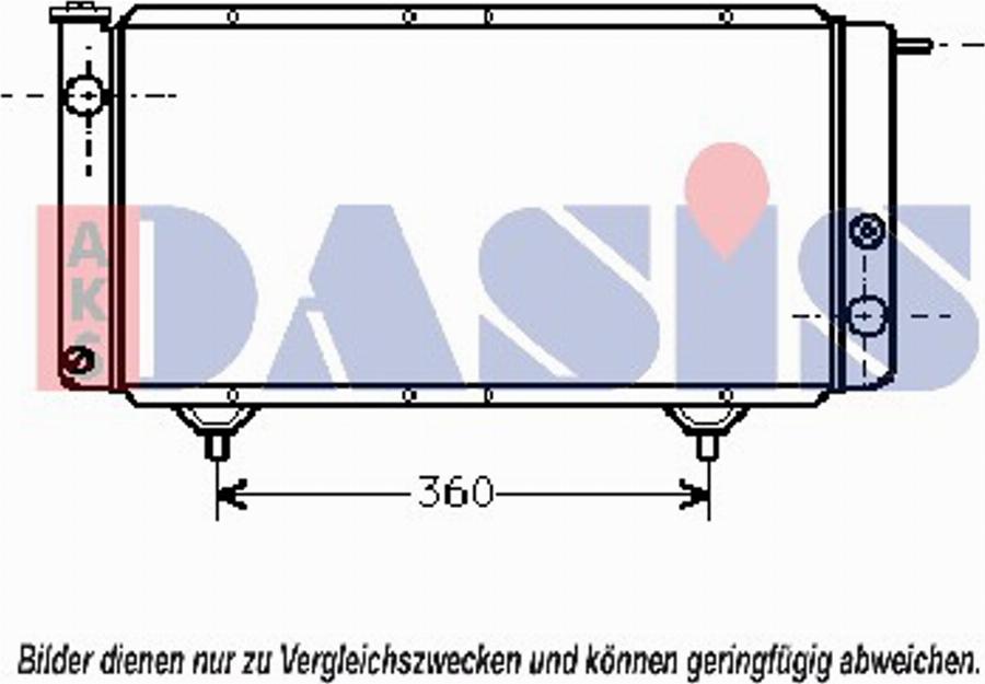 AKS Dasis 060160N - Radiatore, Raffreddamento motore autozon.pro