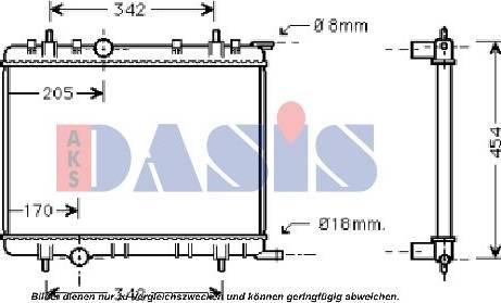 AKS Dasis 061120N - Radiatore, Raffreddamento motore autozon.pro