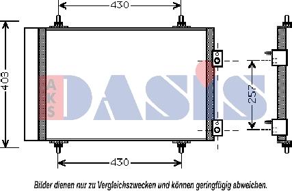 AKS Dasis 062015N - Condensatore, Climatizzatore autozon.pro