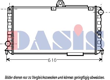 AKS Dasis 010140N - Radiatore, Raffreddamento motore autozon.pro