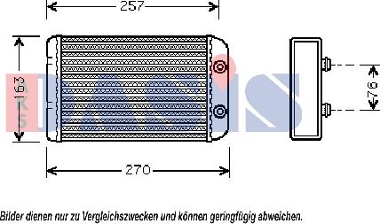 AKS Dasis 089005N - Scambiatore calore, Riscaldamento abitacolo autozon.pro