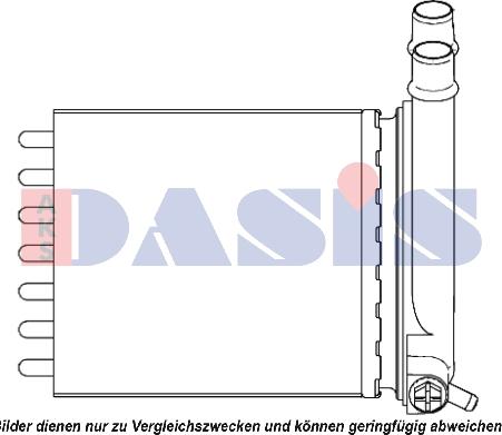 AKS Dasis 089006N - Scambiatore calore, Riscaldamento abitacolo autozon.pro