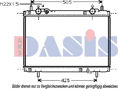 AKS Dasis 080970N - Radiatore, Raffreddamento motore autozon.pro