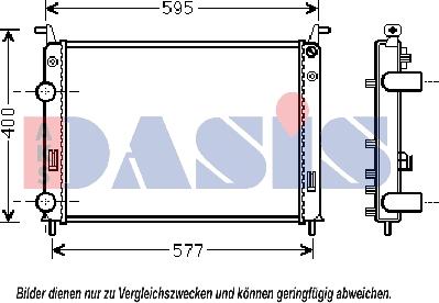 AKS Dasis 080098N - Radiatore, Raffreddamento motore autozon.pro