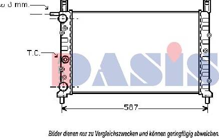 AKS Dasis 080006N - Radiatore, Raffreddamento motore autozon.pro