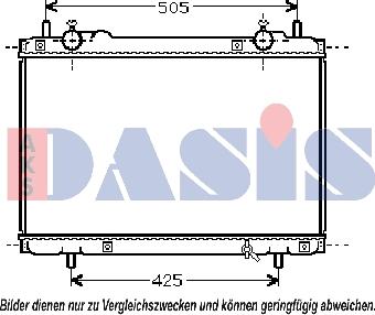 AKS Dasis 081360N - Radiatore, Raffreddamento motore autozon.pro