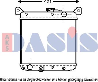 AKS Dasis 081300N - Radiatore, Raffreddamento motore autozon.pro