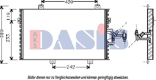 AKS Dasis 082025N - Condensatore, Climatizzatore autozon.pro