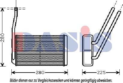 AKS Dasis 029003N - Scambiatore calore, Riscaldamento abitacolo autozon.pro