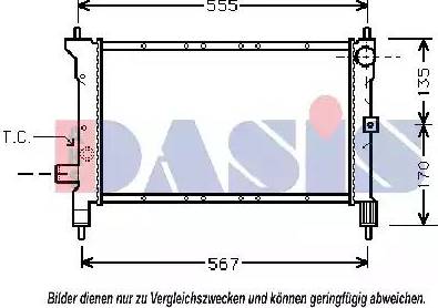 AKS Dasis 020280N - Radiatore, Raffreddamento motore autozon.pro