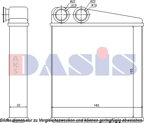 AKS Dasis 079000N - Scambiatore calore, Riscaldamento abitacolo autozon.pro