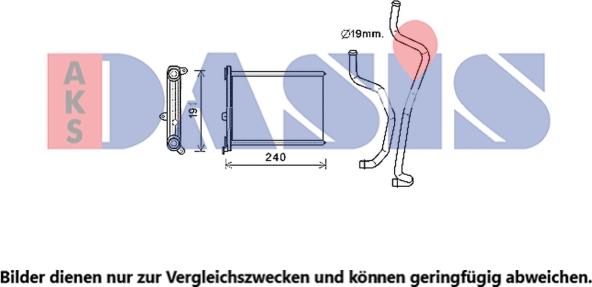 AKS Dasis 079012N - Scambiatore calore, Riscaldamento abitacolo autozon.pro