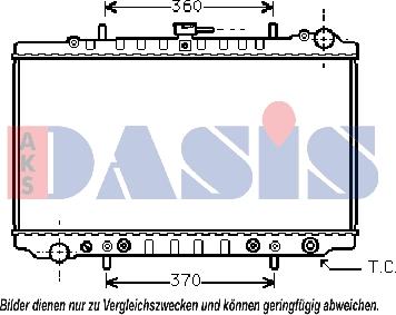 AKS Dasis 070680N - Radiatore, Raffreddamento motore autozon.pro