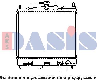 AKS Dasis 070066N - Radiatore, Raffreddamento motore autozon.pro