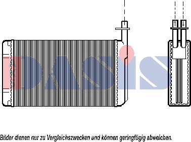 AKS Dasis 199001N - Scambiatore calore, Riscaldamento abitacolo autozon.pro