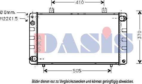 AKS Dasis 190000N - Radiatore, Raffreddamento motore autozon.pro