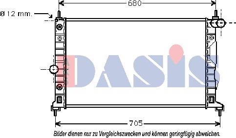 AKS Dasis 190310N - Radiatore, Raffreddamento motore autozon.pro