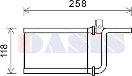 AKS Dasis 149000N - Scambiatore calore, Riscaldamento abitacolo autozon.pro