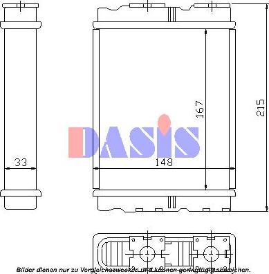 AKS Dasis 149010N - Scambiatore calore, Riscaldamento abitacolo autozon.pro