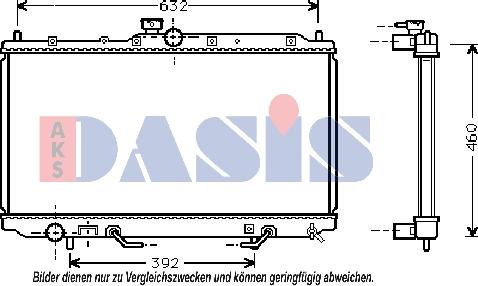 AKS Dasis 140056N - Radiatore, Raffreddamento motore autozon.pro