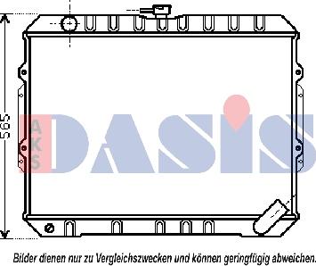 AKS Dasis 140086N - Radiatore, Raffreddamento motore autozon.pro