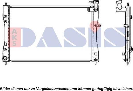 AKS Dasis 140072N - Radiatore, Raffreddamento motore autozon.pro