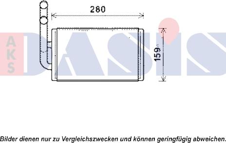 AKS Dasis 159019N - Scambiatore calore, Riscaldamento abitacolo autozon.pro
