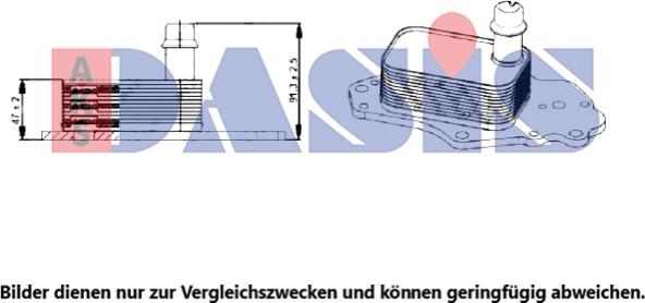 AKS Dasis 156015N - Radiatore olio, Olio motore autozon.pro