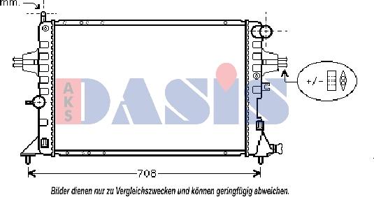 AKS Dasis 150046N - Radiatore, Raffreddamento motore autozon.pro