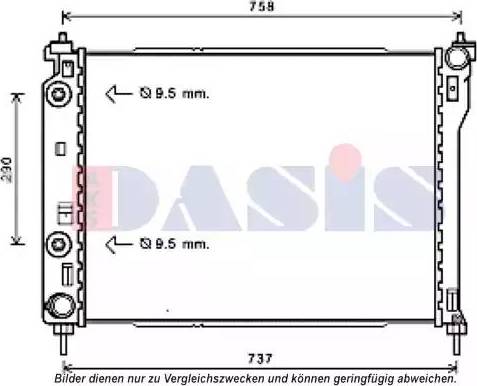 AKS Dasis 150121N - Radiatore, Raffreddamento motore autozon.pro