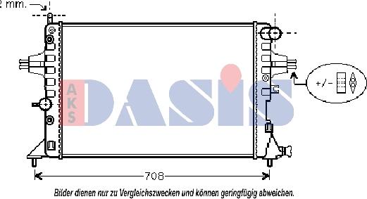 AKS Dasis 151640N - Radiatore, Raffreddamento motore autozon.pro