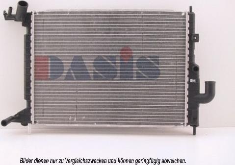 AKS Dasis 151880N - Radiatore, Raffreddamento motore autozon.pro