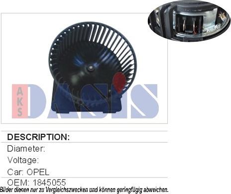 AKS Dasis 158090N - Ventilatore abitacolo autozon.pro